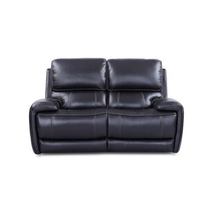 Crosslin leather power reclining online sofa with power headrests